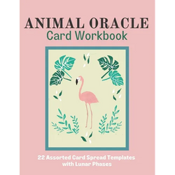 Animal Oracle Card Workbook: 22 Assorted Card Spread Templates with Lunar Phases - Paperback | Books | Wiccan Center