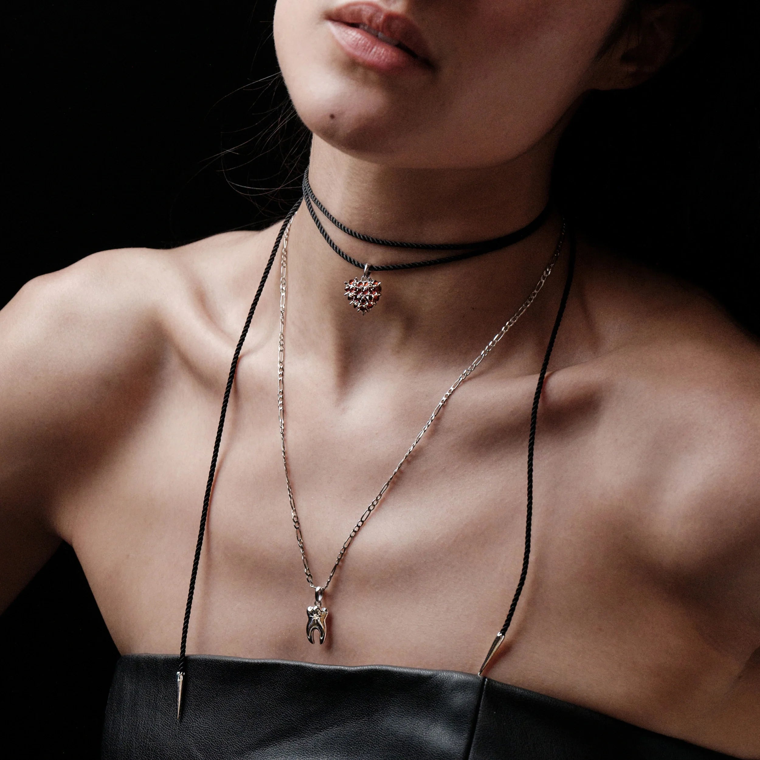Sapphire Tooth Pendant