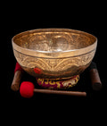 New Etched Jambati Cosmos Singing Bowl G2 98Hz (NCP) 11" N16209 | Tibetan Singing Bowl | Wiccan Center