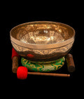 New Etched Jambati Tree of Life Singing Bowl B2 122Hz 10.5" N16221 | Tibetan Singing Bowl | Wiccan Center