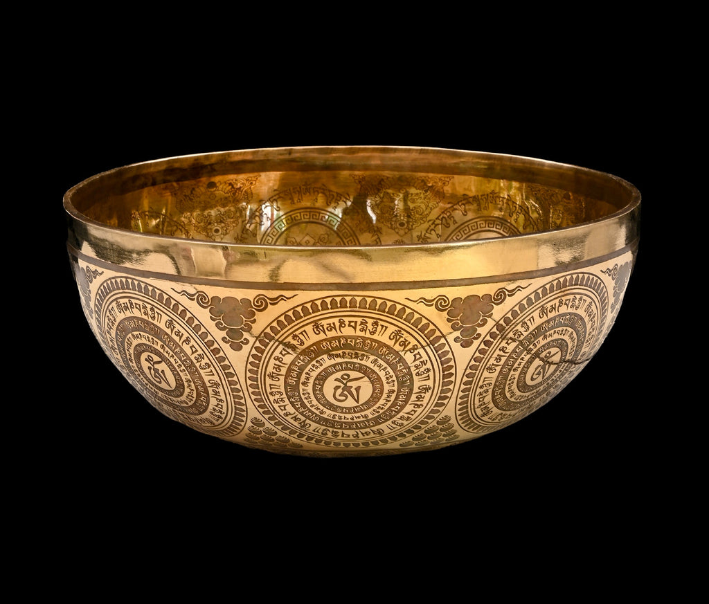 New Etched Jambati Tara Singing Bowl G#3 104Hz (CP) 11 1/4" N16222 | Tibetan Singing Bowl | Wiccan Center