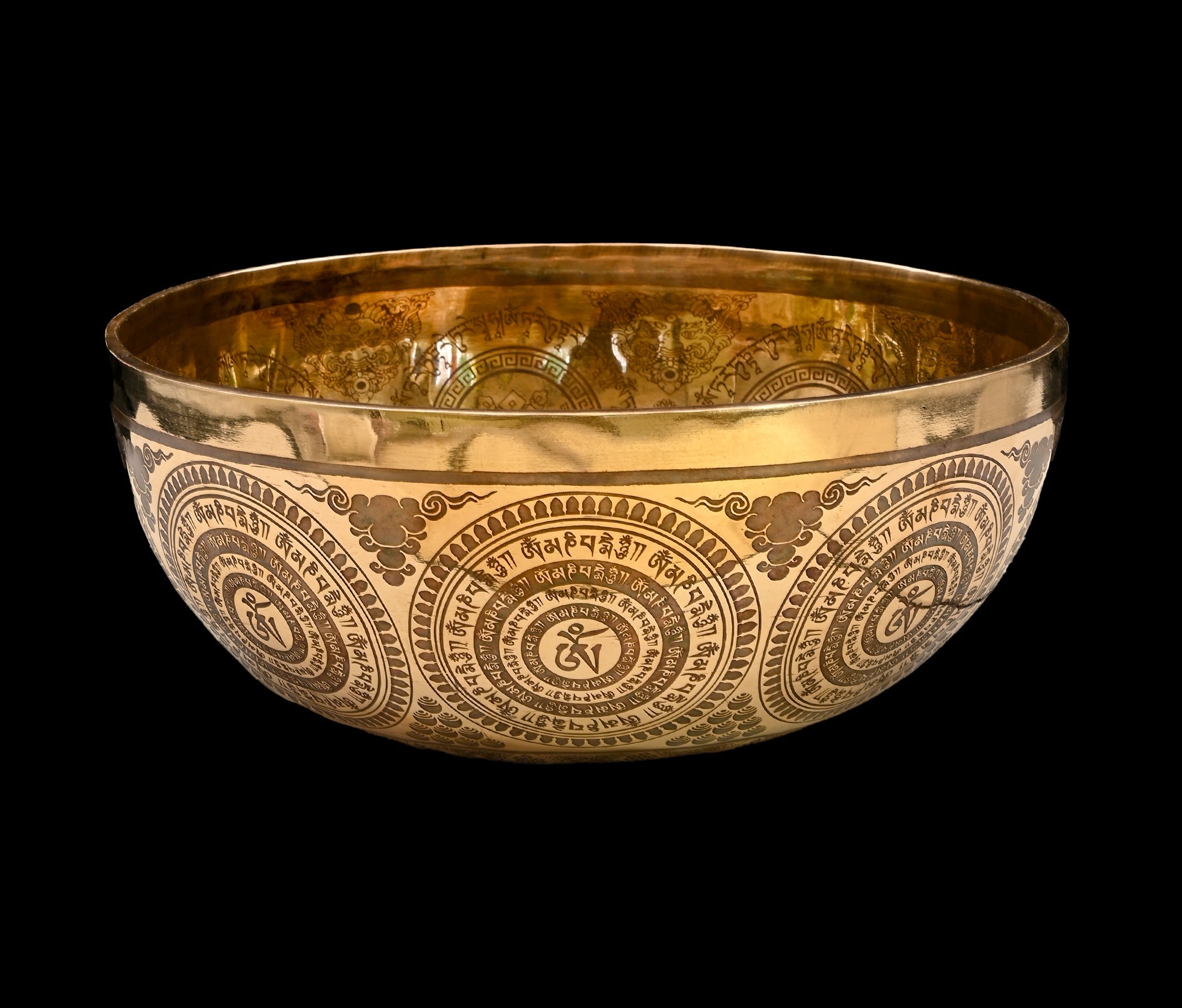 New Etched Jambati Tara Singing Bowl G#3 104Hz (CP) 11 1/4" N16222 | Tibetan Singing Bowl | Wiccan Center