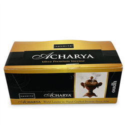 Nandita Acharya Oudh (Agarwood) Incense Sticks 15 Grams (12/Box) | INCENSE AND CANDLES | Wiccan Center