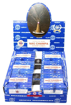 Satya Sai Baba Nag Champa Incense Dhoop Cones | INCENSE AND CANDLES | Wiccan Center