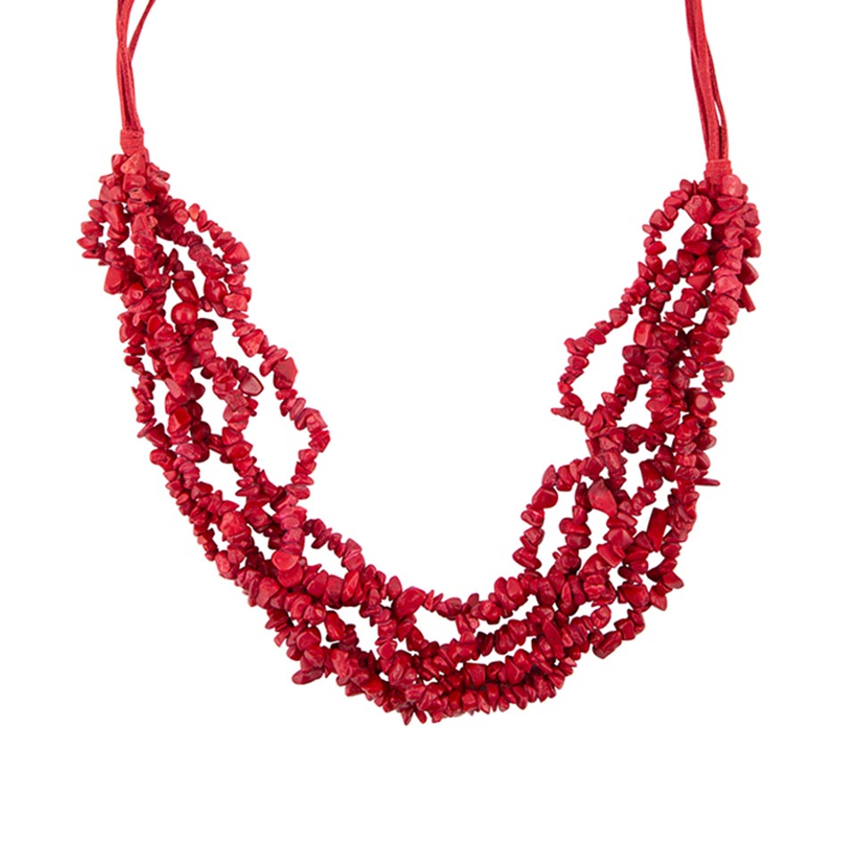 Six Strand Red Magnesite Necklace | Necklaces | Wiccan Center