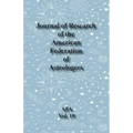 Journal of Research of the American Federation of Astrologers Vol. 19 - Paperback | Books | Wiccan Center