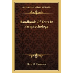 Handbook Of Tests In Parapsychology - Paperback | Books | Wiccan Center