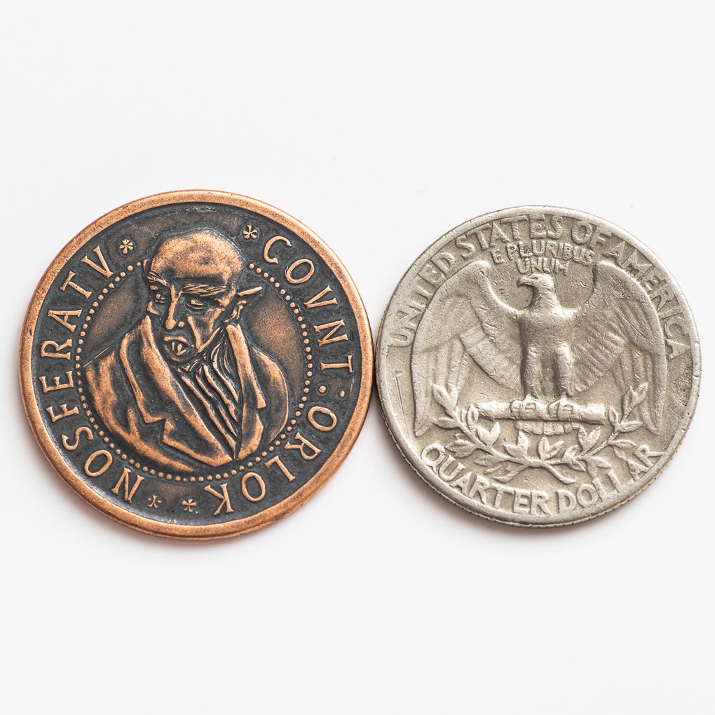 Nosferatu Count Orlok Copper Coin | Artwork | Wiccan Center