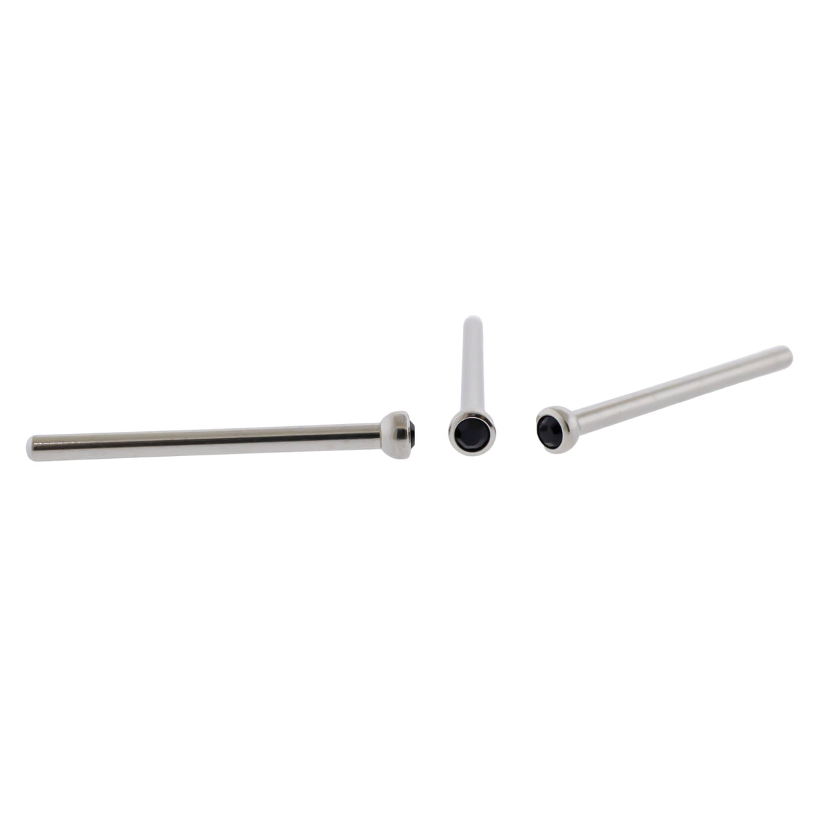Steel Bezel Set Nose Pin With Premium Crystals | Body Jewelry | Wiccan Center