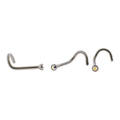 Steel Bezel Set Nose Screw With Premium Crystals | Body Jewelry | Wiccan Center