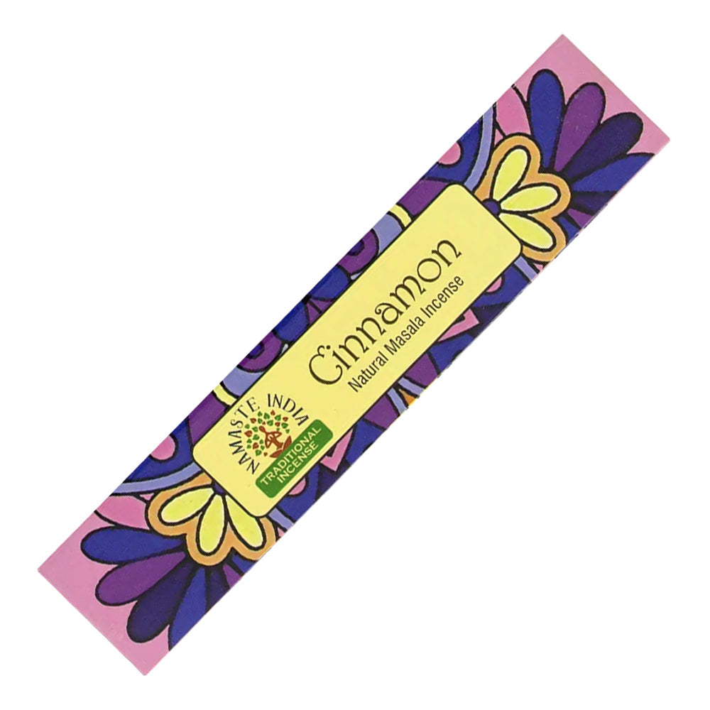 Namaste India Natural Masala Incense Sticks - Cinnamon | Incense | Wiccan Center