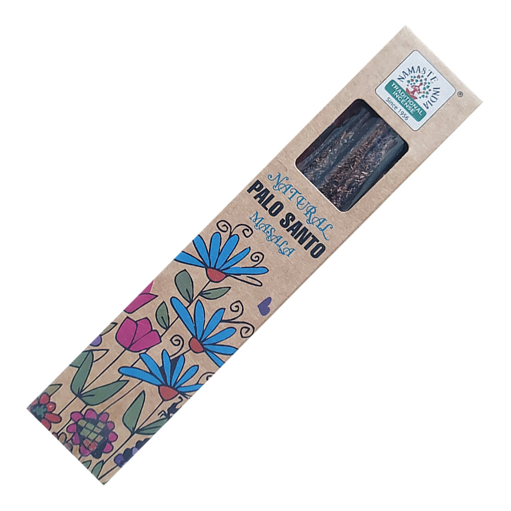 Namaste India Natural Smudge Incense Sticks - Palo Santo | Incense | Wiccan Center