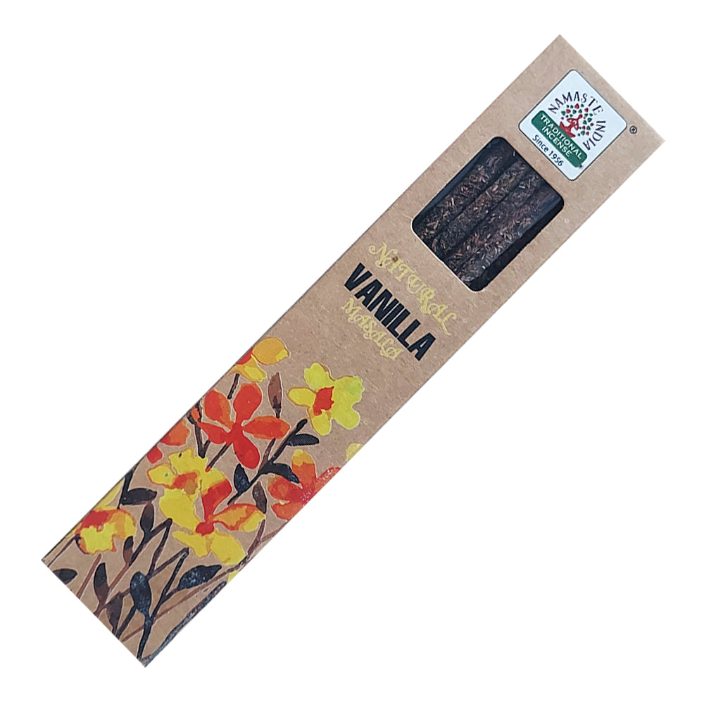 Namaste India Natural Smudge Incense Sticks - Vanilla | Incense | Wiccan Center