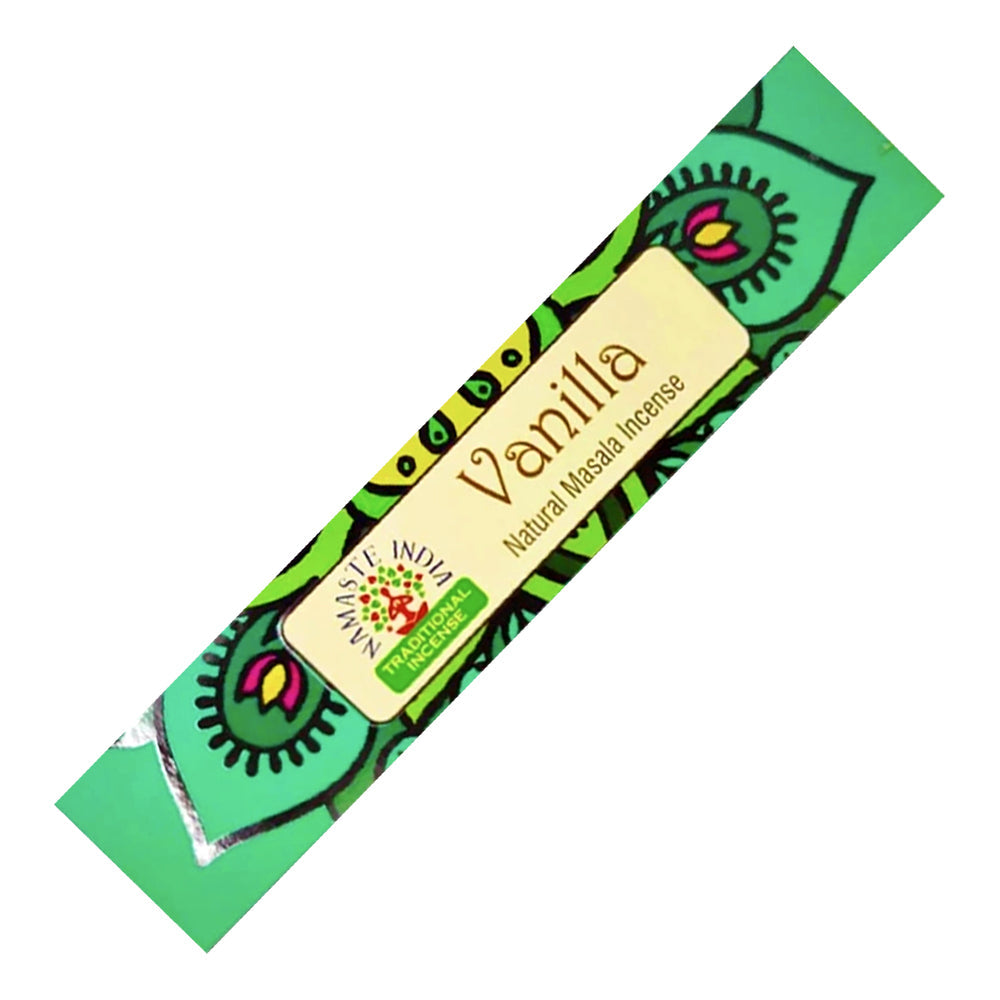Namaste India Natural Masala Incense Sticks - Vanilla | Incense | Wiccan Center