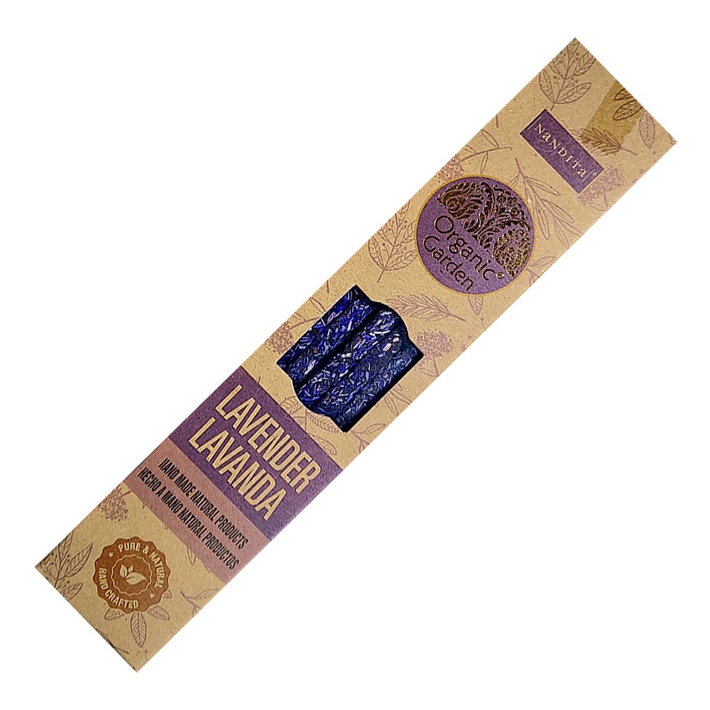 Nandita Organic Garden Lavender Incense Sticks 25g | Incense | Wiccan Center