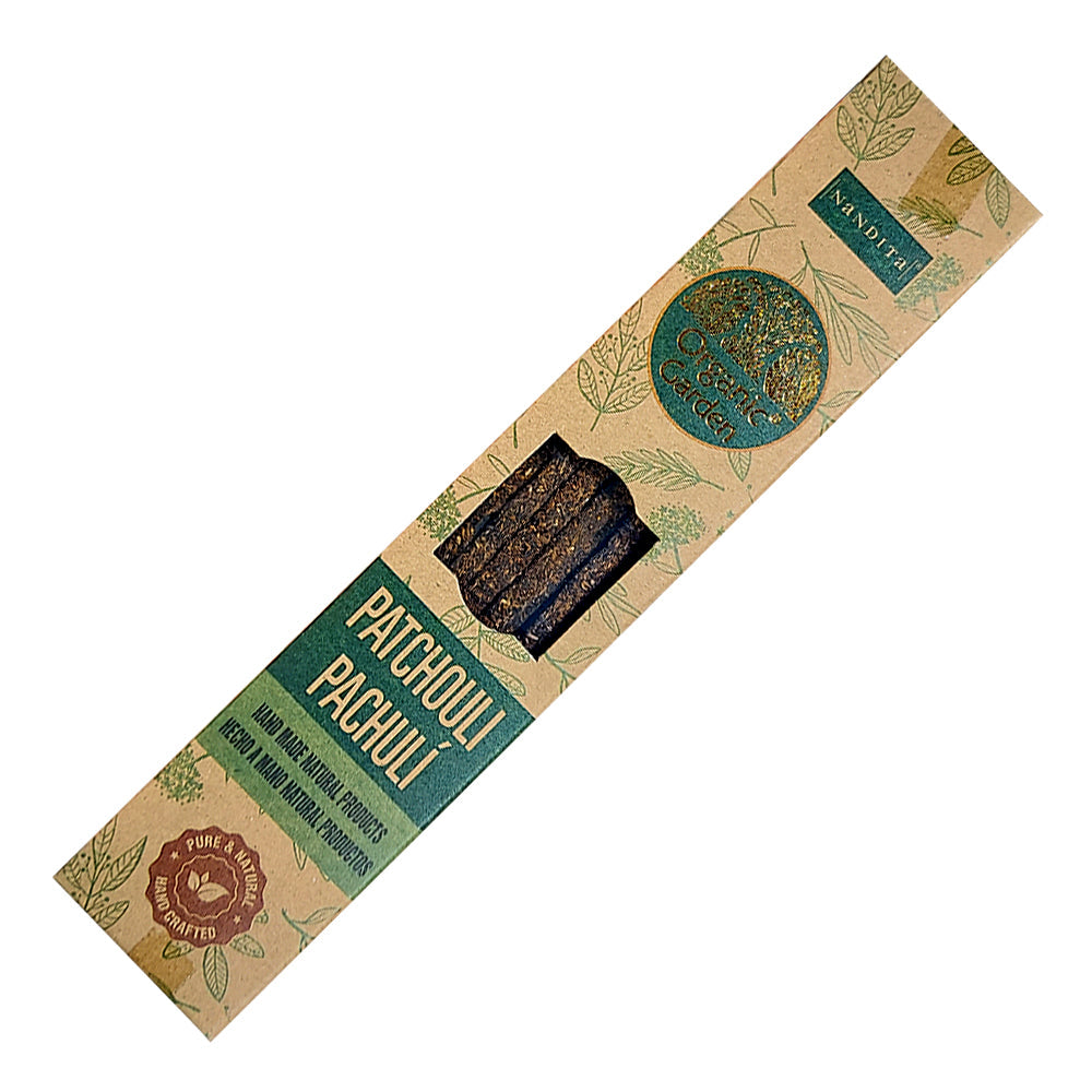 Nandita Organic Garden Patchouli Incense Sticks 25g | Incense | Wiccan Center