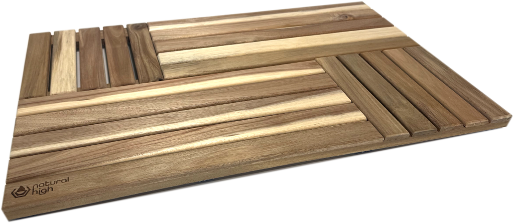 Natural High™ Acacia Wooden Drip Mat | Tub Accessory | Wiccan Center