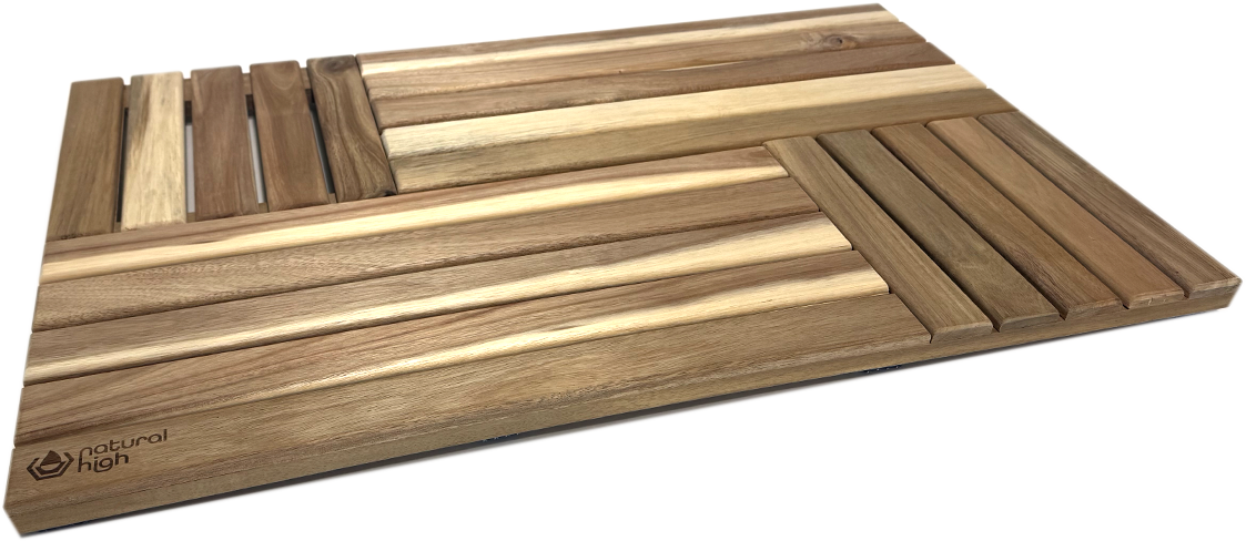 Natural High™ Acacia Wooden Drip Mat | Tub Accessory | Wiccan Center