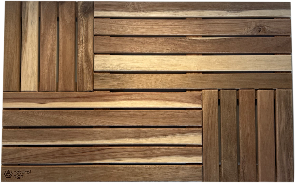 Natural High™ Acacia Wooden Drip Mat | Tub Accessory | Wiccan Center