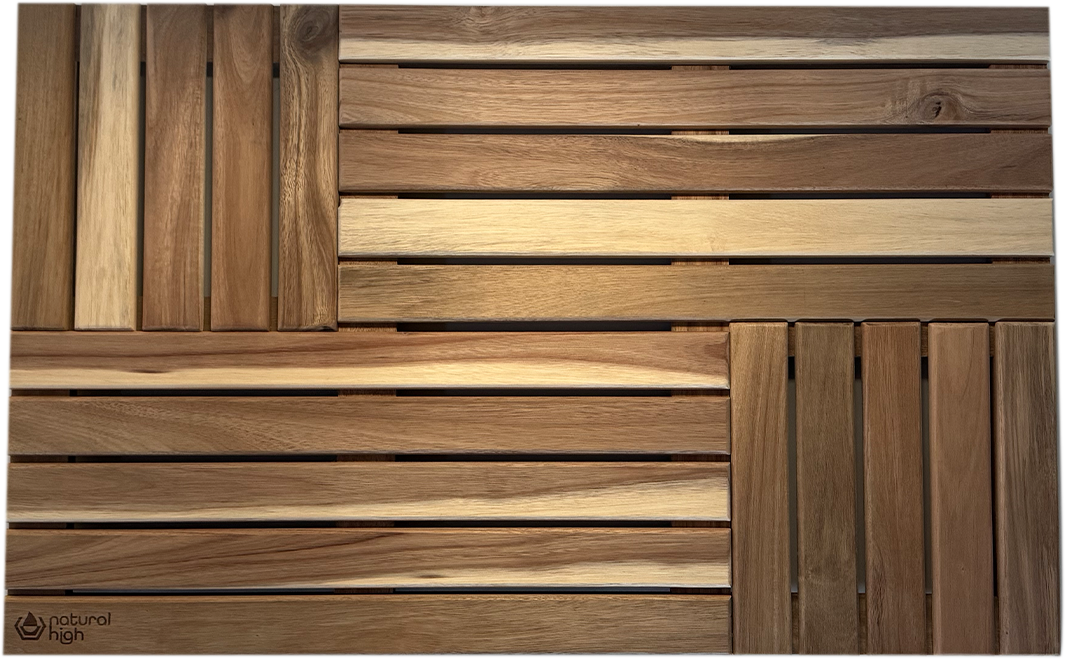 Natural High™ Acacia Wooden Drip Mat | Tub Accessory | Wiccan Center