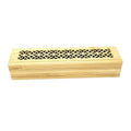 Natural Finish Wood Incense Box Burner - Small | Incense Burner | Wiccan Center