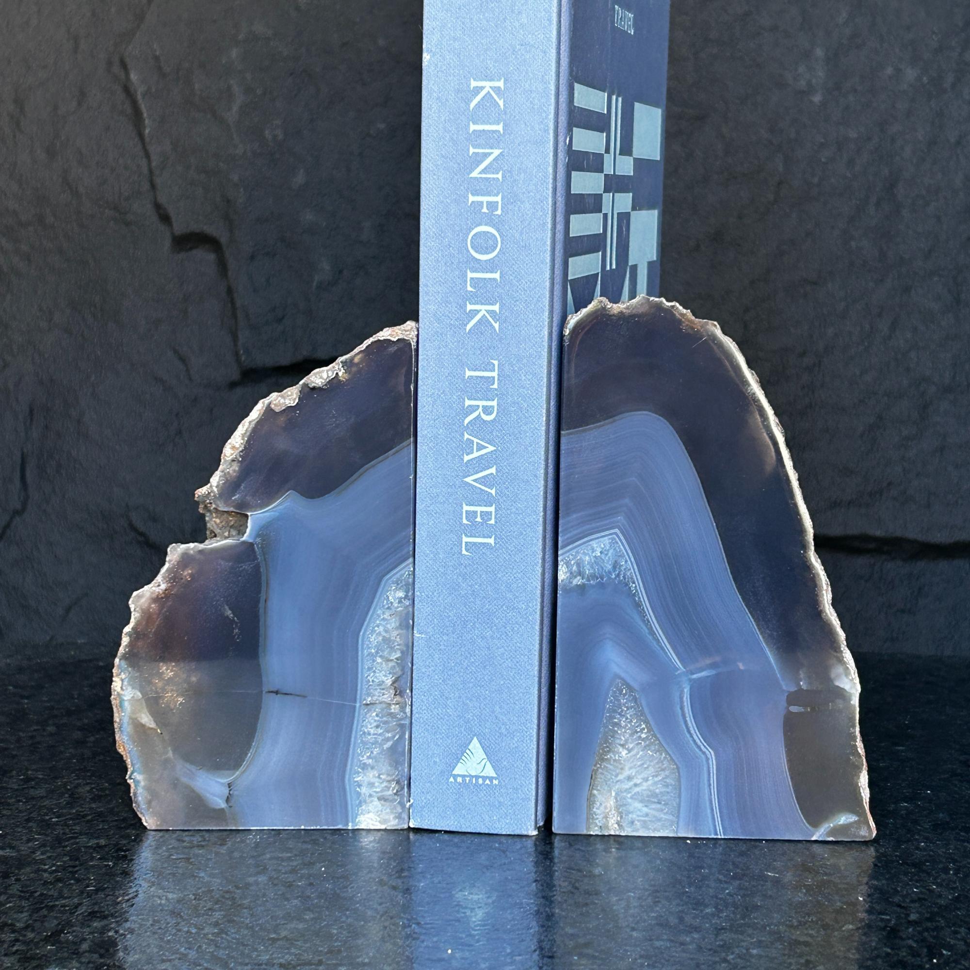 Natural Agate Crystal Bookends | Geodes & Bowls | Wiccan Center