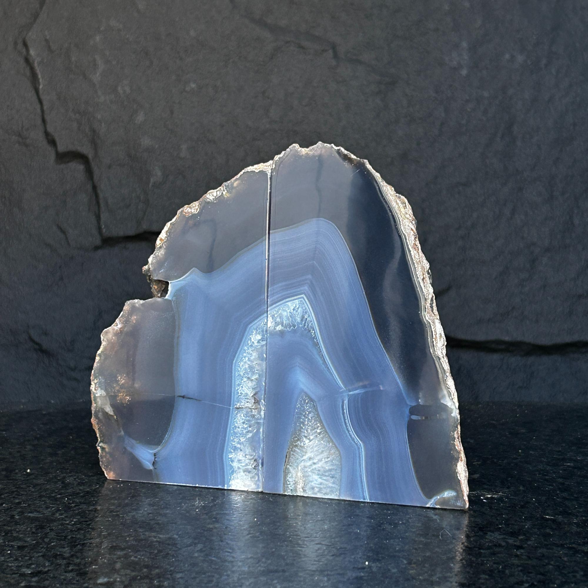 Natural Agate Crystal Bookends | Geodes & Bowls | Wiccan Center