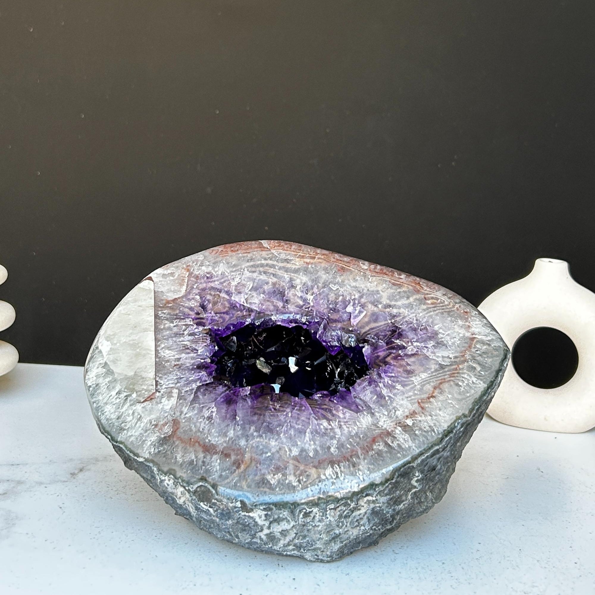 Natural Amethyst & Quartz Geode | Amethyst Geodes | Wiccan Center