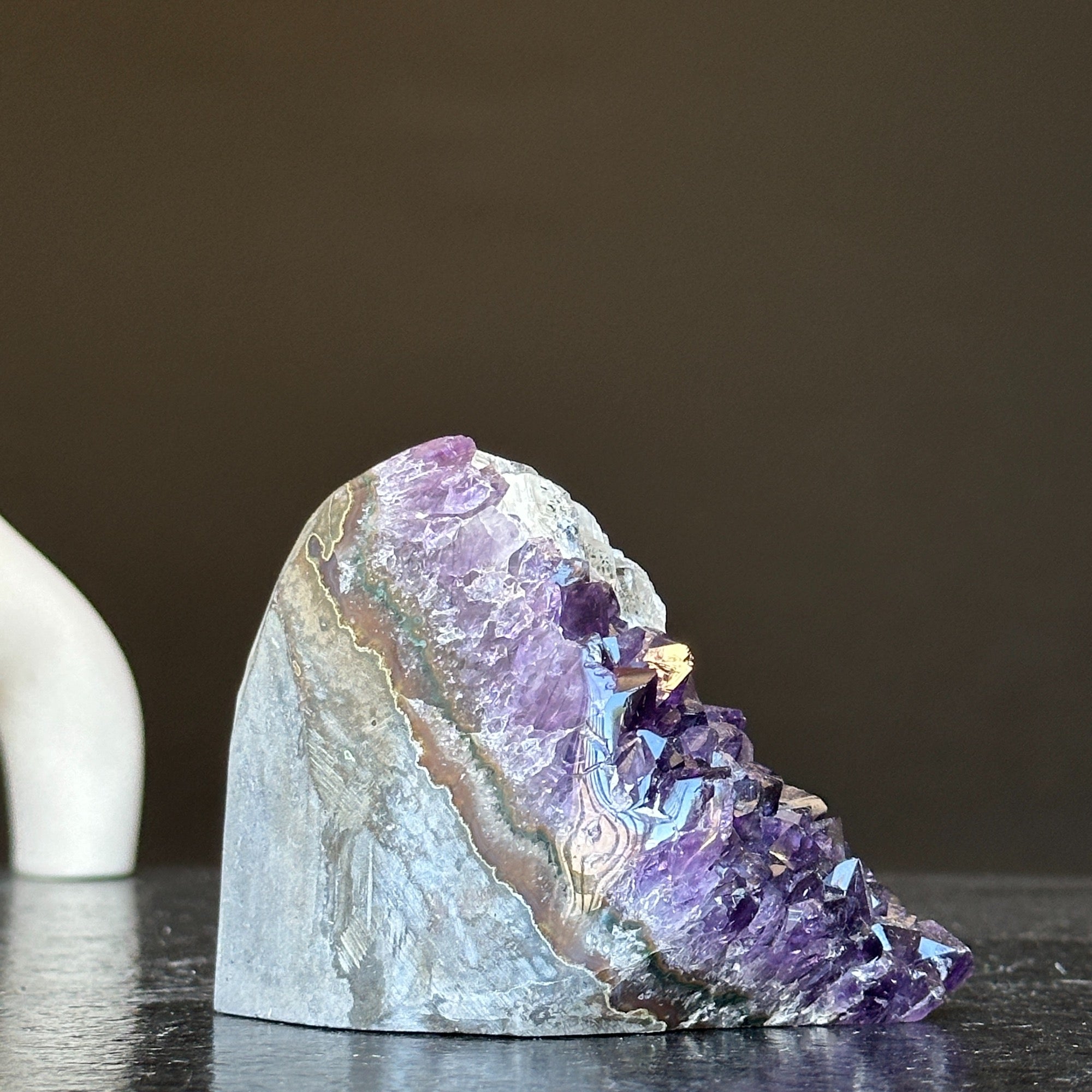 Natural Deep Purple Uruguay Amethyst Crystal Geode | Amethyst Geodes | Wiccan Center