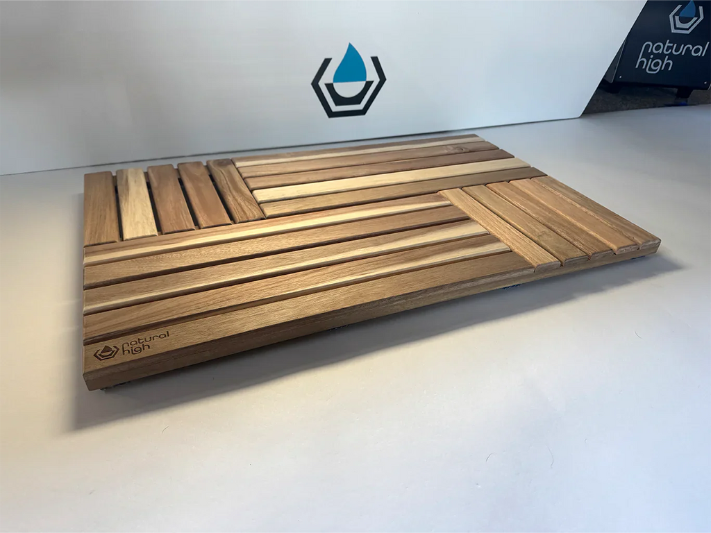 Natural High™ Acacia Wooden Drip Mat | Tub Accessory | Wiccan Center