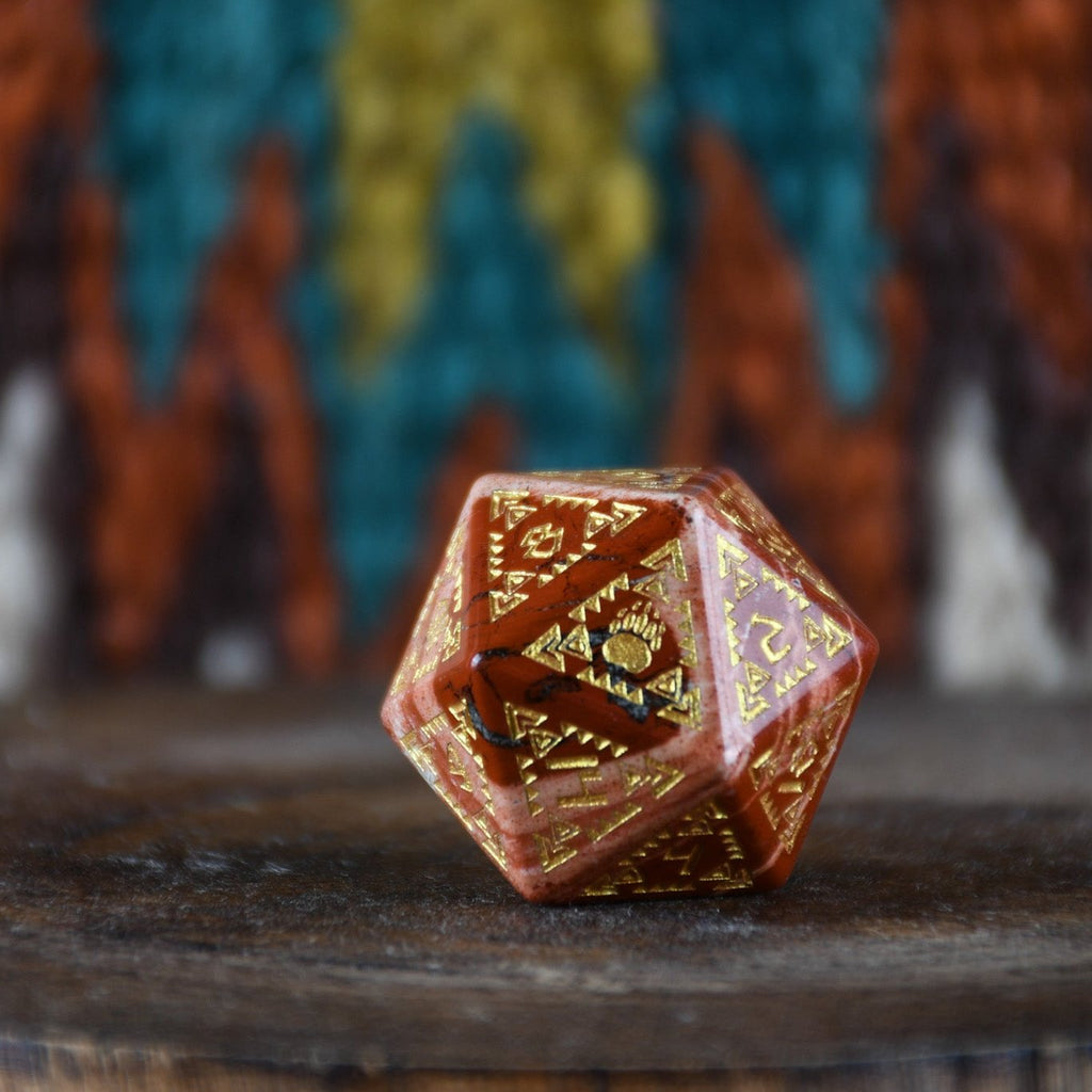 Navajo Red Jasper Stone Dice Set | Dice | Wiccan Center