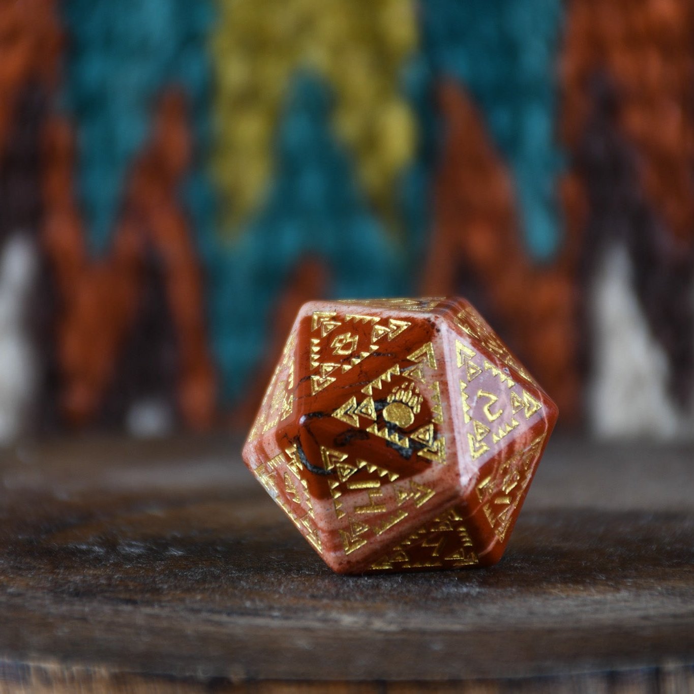 Navajo Red Jasper Stone Dice Set | Dice | Wiccan Center