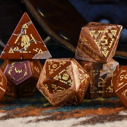 Navajo Red Jasper Stone Dice Set | Dice | Wiccan Center
