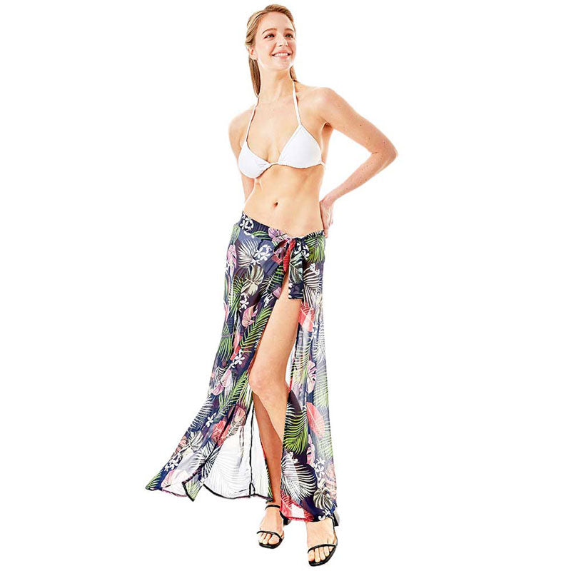 Tropical Leaf Beach Wrap Skirt | Skirts | Wiccan Center