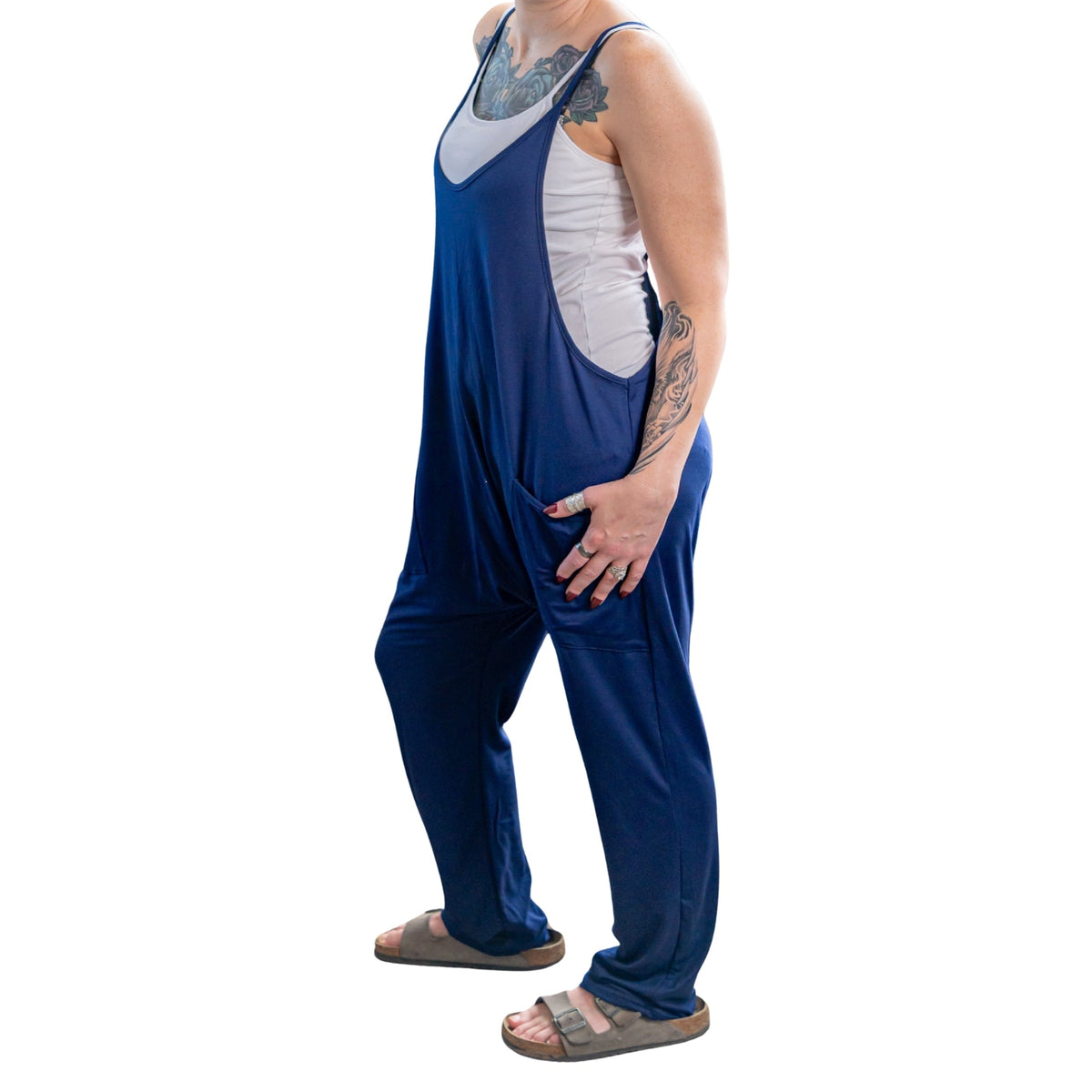 Spaghetti Strap Jumpsuit with Pockets | | Wiccan Center
