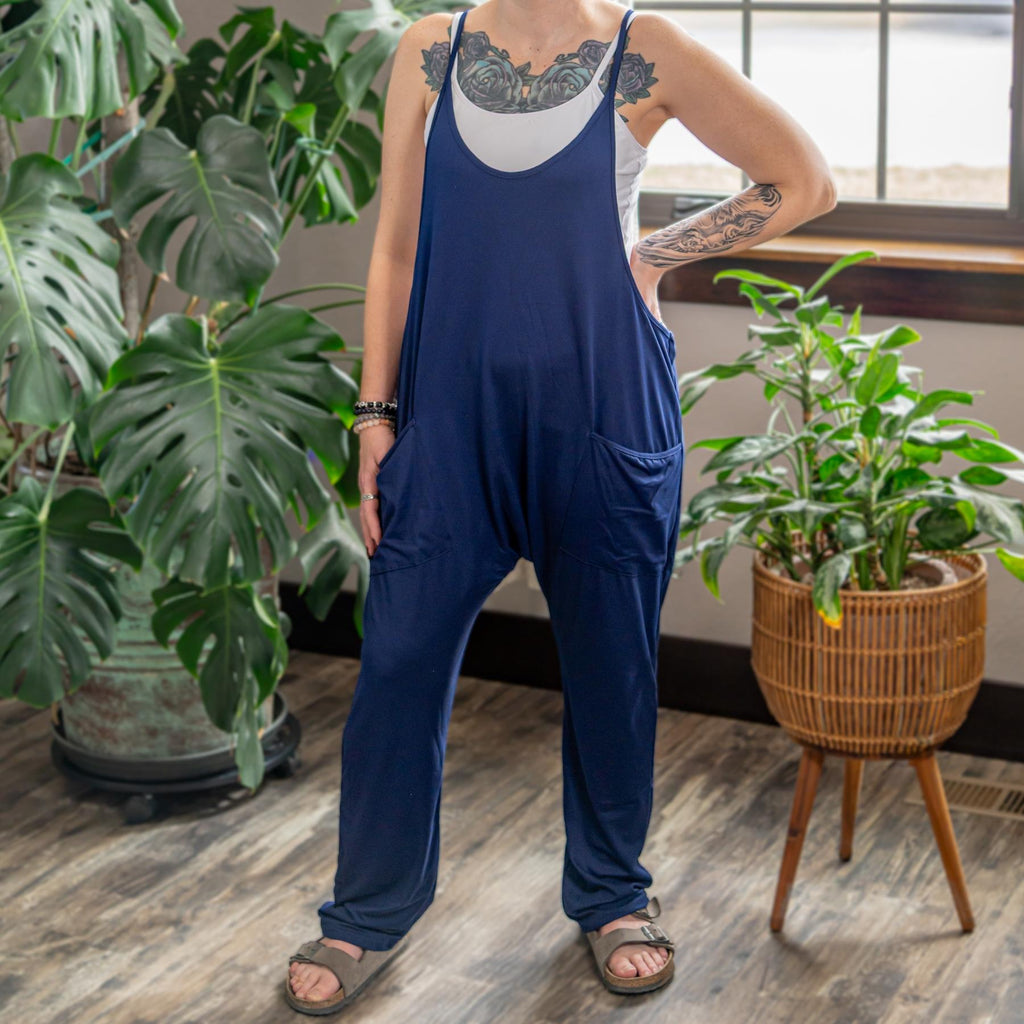 Spaghetti Strap Jumpsuit with Pockets | | Wiccan Center