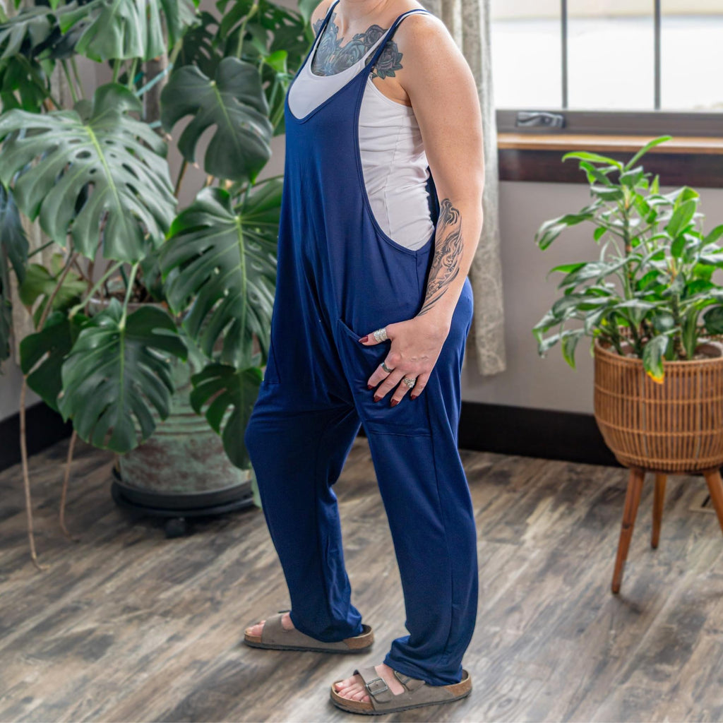 Spaghetti Strap Jumpsuit with Pockets | | Wiccan Center