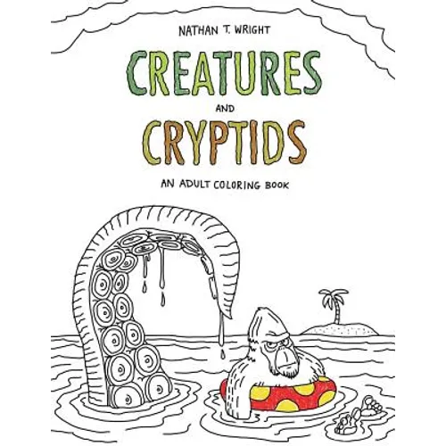 Creatures and Cryptids: An Adult Coloring Book - Paperback | Books | Wiccan Center