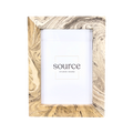 Neue Hand Marbled Wood Picture Frame - B&W & Neutrals (5x7) | Frame | Wiccan Center