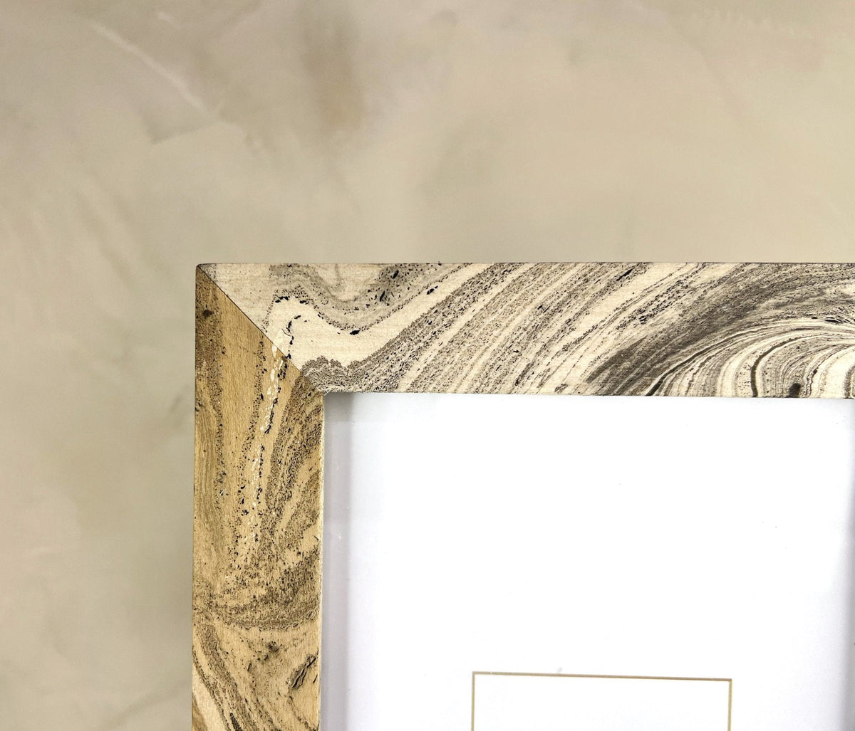 Neue Hand Marbled Wood Picture Frame - B&W & Neutrals (5x7) | Frame | Wiccan Center