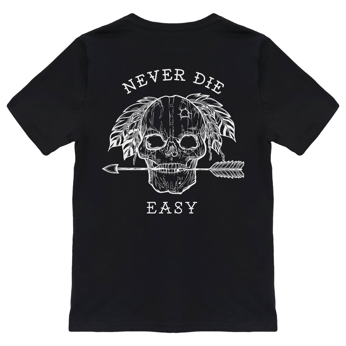 Never Die Easy Black T-Shirt | | Wiccan Center