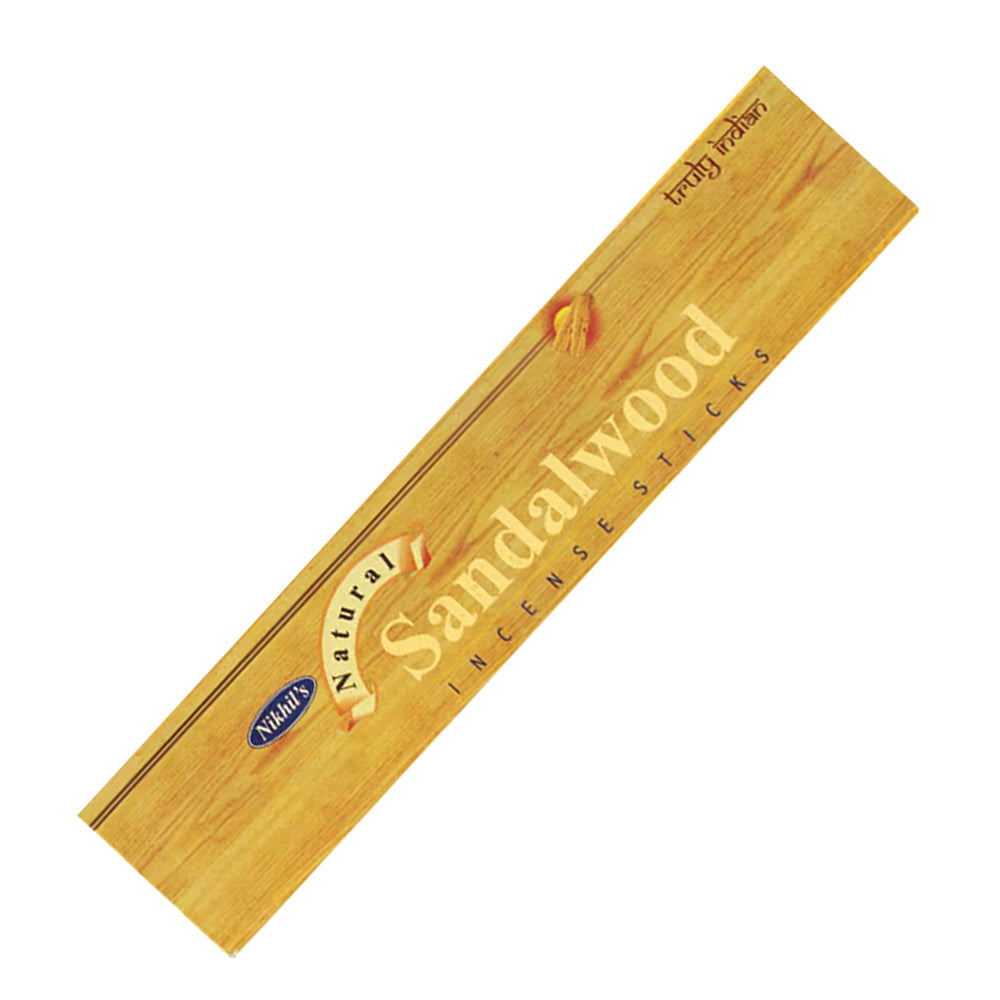 Nikhil's Natural Sandalwood Incense Sticks | Incense | Wiccan Center