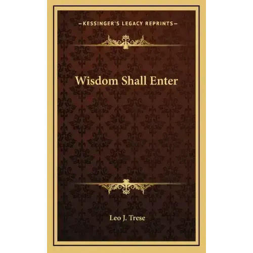 Wisdom Shall Enter - Hardcover | Books | Wiccan Center
