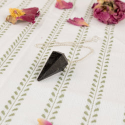 Nuummite Faceted Pendulum | Religious Items | Wiccan Center