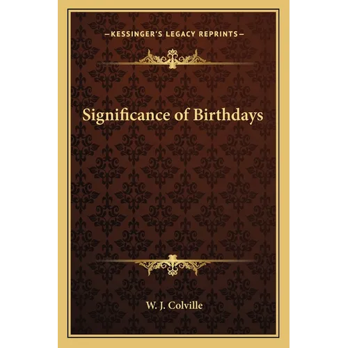 Significance of Birthdays - Paperback | Books | Wiccan Center