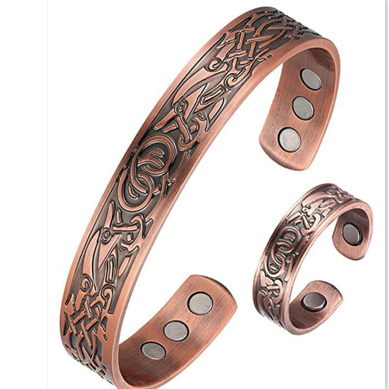 Atmospheric Lucky Tree Magnet Red Copper Health Care Bracelet | Bracelet | Wiccan Center