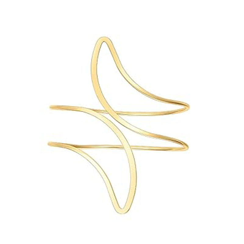 Women's Open Armband Gold Sier Personality Flattening Bracelet | Bracelet | Wiccan Center