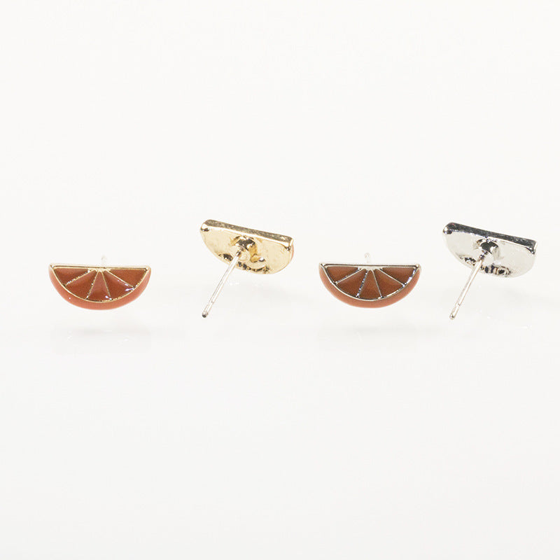 Enamel Orange Stud Earring | Earring | Wiccan Center