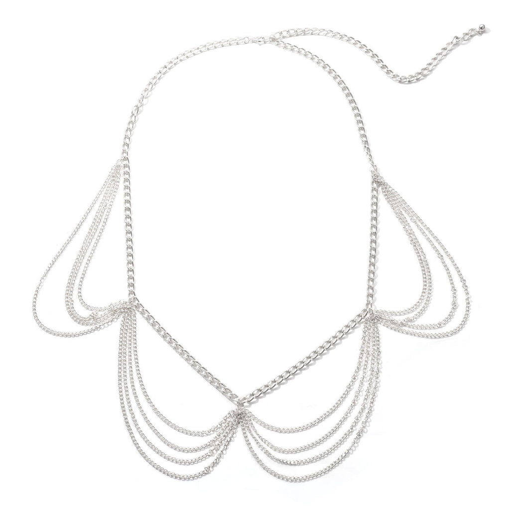 Sexy Beach Bikini Thin Belly Chain Simple Geometric Exaggerated Fringe Waist Chain Jewelry | Body Jewelry | Wiccan Center
