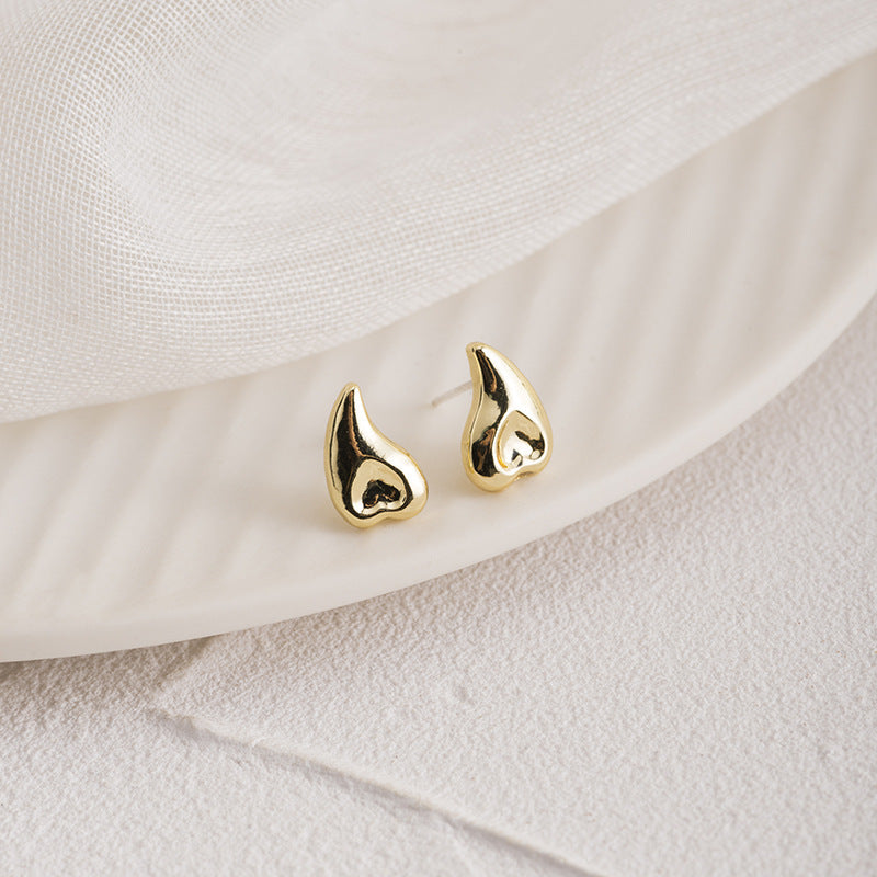 Geometric Waterdrop Hammered Earring | Earring | Wiccan Center